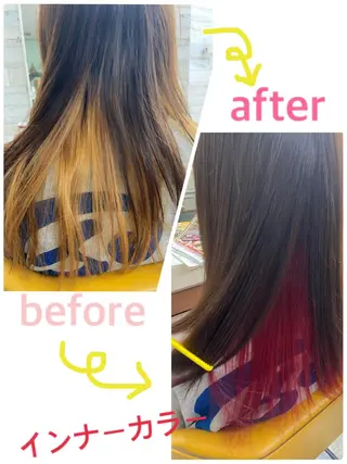 ロング カラー 大坪 拓斗のヘアスタイル