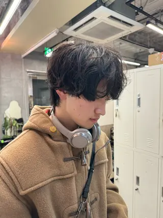 ショート パーマ メンズ 早瀬裕之 パーマのヘアスタイル