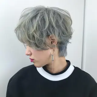 ショート カラー 酸性ストレート/ブリ ーチなし/中村 匠のヘアスタイル