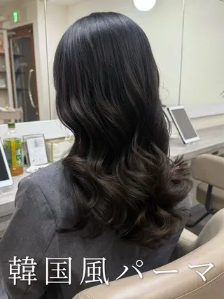 ロング パーマ 韓国風パーマ/ヘア セット/店長みづきのヘアスタイル