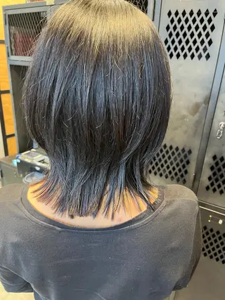 セミロング カラー パーマ メンズ キッズ ネイル マツエク・マツパ アイブロウ 久木原 ゆりのヘアスタイル