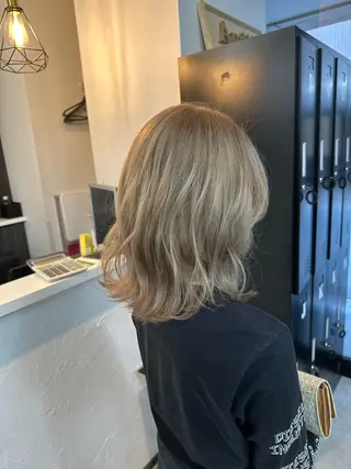 ミディアム カラー 坪井 拓海のヘアスタイル