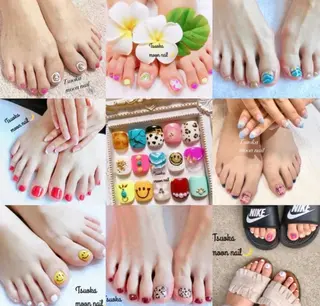 ネイル 🌙都岡 ムーンネイルのネイルデザイン