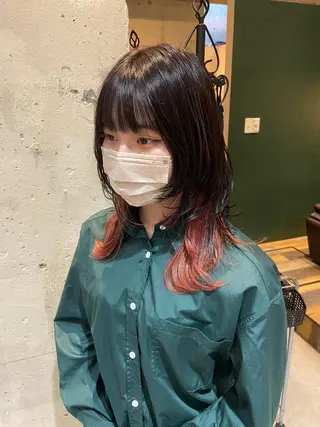 ミディアム カラー レイヤー💧艶髪 💧Syotaのヘアスタイル