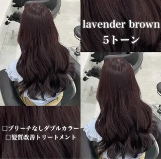 カラー 🤍ブリーチなし ブラウンhimi🤍のヘアスタイル