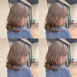 セミロング カラー 艶髪・酸性ストレート フリツのヘアスタイル