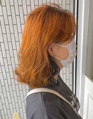 ミディアム カラー 杉田 健太のヘアスタイル
