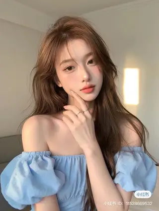 ロング 韓国✖️網紅🖤 パーマYURIYAのヘアスタイル