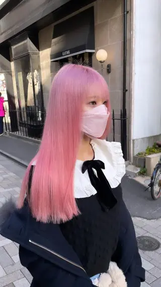 ロング カラー 🔷ダブルカラーハイ トーン🔷櫻井走のヘアスタイル