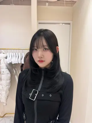 ミディアム カラー ヘアアレンジ 髪質改善特化 🫧松野力也のヘアスタイル