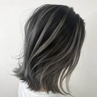 ミディアム 髪質改善 カラー専門店のヘアスタイル