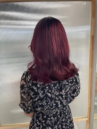 カラー カットパーマモデル 山中 遥のヘアスタイル