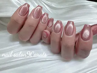 ネイル 💜ワンホンネイル ナインカラット💎のネイルデザイン
