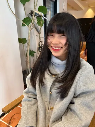 ロング 似合わせカットNo1 いちば ゆなのヘアスタイル
