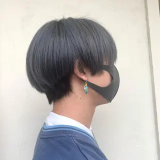 ショート カラー メンズ 山本 知佳のヘアスタイル