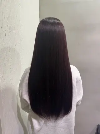 ロング カラー 猪口 純のヘアスタイル