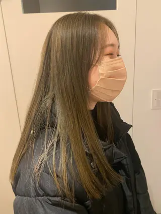 ミディアム カラー 砂原 ひよりのヘアスタイル