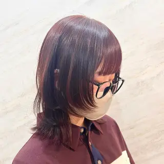 ミディアム カラー 顔周りカット/透明感 カラー🤍大塚蛍のヘアスタイル