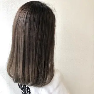 セミロング カラー 菅沢 奈生のヘアスタイル
