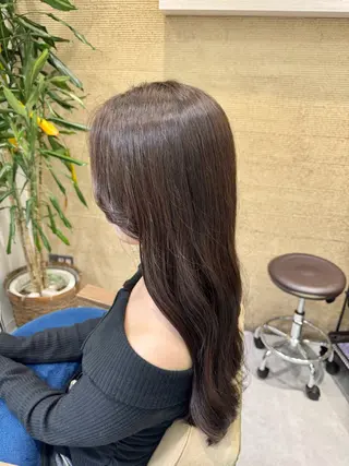 ロング カラー ブリーチなしwカラー /艶カラー/oukaのヘアスタイル