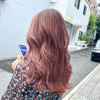 ロング カラー ヘアアレンジ 🧸ハイトーン🧸 ゆっきー🧸のヘアスタイル