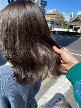 セミロング カラー ヘアアレンジ 🫧ヒシダアキ taboo.i🫧のヘアスタイル