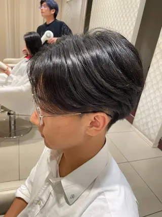 メンズ 白髪ぼかしデザイン ハイライト/宮本純登のヘアスタイル
