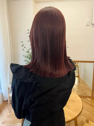 ミディアム カラー 西山 紗耶香🪽 透明感カラー/ボブのヘアスタイル