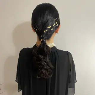 ロング risa/恵比寿/ ヘアセットのヘアスタイル