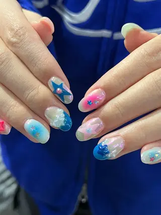 ネイル Hata nail 🎀個性派ニュアンスのネイルデザイン