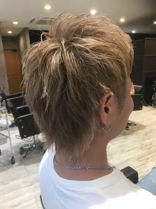 ミディアム カラー パーマ ヘアアレンジ メンズ キッズ ネイル マツエク・マツパ EnBlesS西宮 マンツーマン神道有基のヘアスタイル