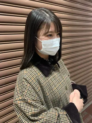 ミディアム 米川 沙妃のヘアスタイル