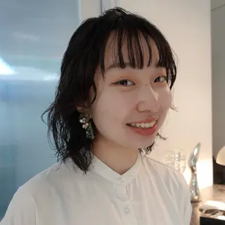 ミディアム パーマ ヘアアレンジ 🌐サトウ リョウ🌐のヘアスタイル