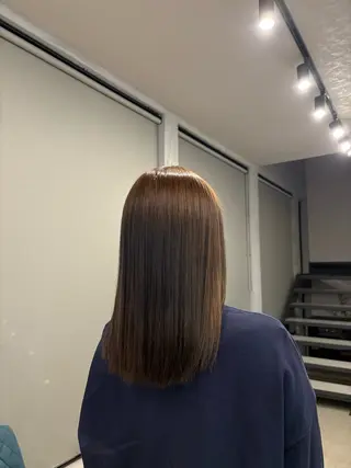 ミディアム カラー 宮島 華湖のヘアスタイル