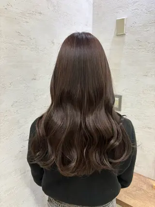 ロング カラー 杉田 涼のヘアスタイル