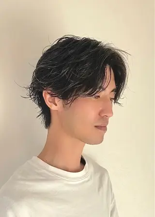 ショート パーマ SALON所属・yoshimi men's限定のヘアスタイル