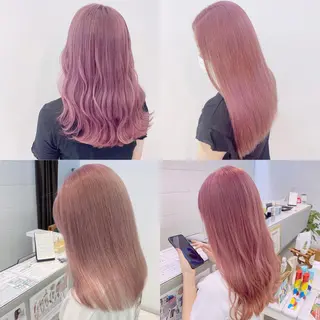 ロング カラー 渡邊 唯のヘアスタイル