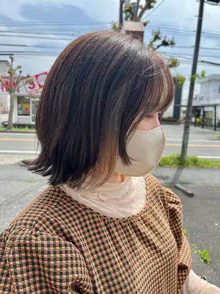 ミディアム カラー ヘアアレンジ ちひろ /似合わせカラーのヘアスタイル