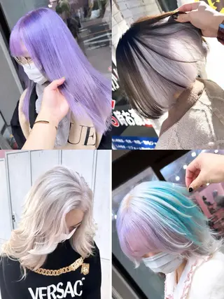 ロング カラー 2次元カラー/ ブリーチMANATOのヘアスタイル