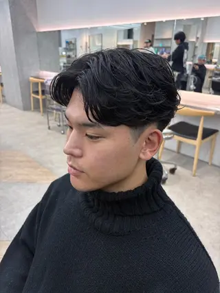 パーマ メンズ 🌀toa/波巻き✨ /メンズパーマ／栄のヘアスタイル