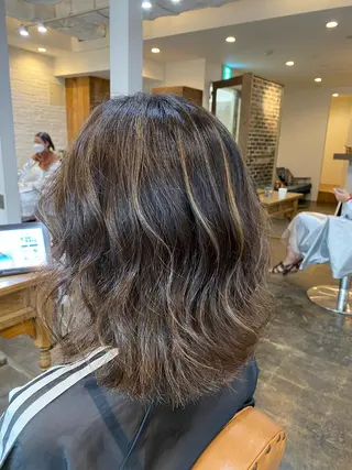 ミディアム カラー 髪質改善推し 巽のヘアスタイル