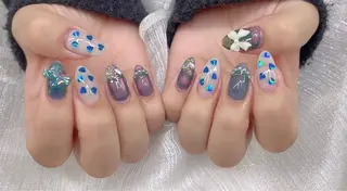 ネイル 渋谷T&B りお ロング無制限中💫のネイルデザイン