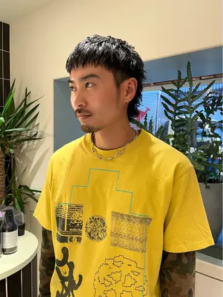 ショート メンズ ヘアセット🎀パーマ Tsubasaのヘアスタイル