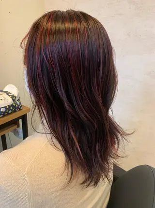 セミロング カラー est hair Ameri 松戸西口店所属・est  店長 ✂︎高橋✂︎のヘアスタイル