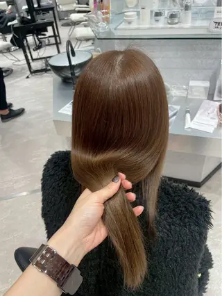ロング カラー パーマ ショータのヘアスタイル