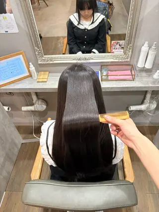 ロング 阪口 萌のヘアスタイル