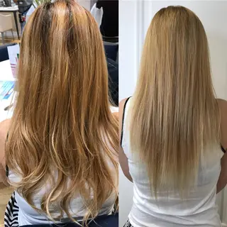 ロング カラー 乾かすだけで艶髪酸性 ストレート髙橋悠耶のヘアスタイル