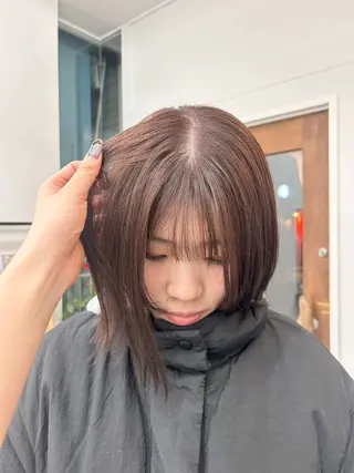 ミディアム カラー 金澤 希空のヘアスタイル