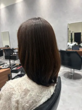 ミディアム 髙田 千華 髪質改善ストレートのヘアスタイル