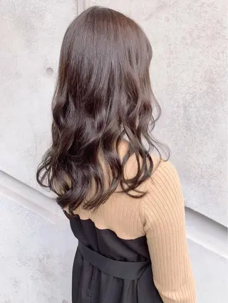 ミディアム カラー ヘアアレンジ Aloa透明感ヘア ♡kanami♡のヘアスタイル